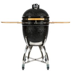 Coyote Asado Ceramic Grill with Stand and Side Shelves