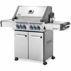 Napoleon Grills Prestige 500 Gas BBQ Grill with Infrared Side and Rear Burners. Stainless Steel