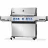 Napoleon Prestige 665 Gas BBQ Grill with Infrared Side and Rear Burner. Stainless Steel