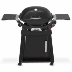Weber Q 2800N+ Gas BBQ Grill with Stand. Midnight Black