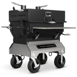 Yoder Smokers 24x36 Flat Top Adjustable Charcoal Grill on Competition Cart
