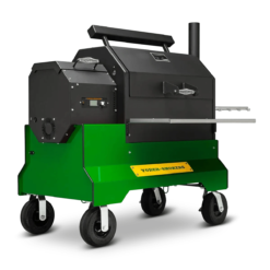 Yoder Smokers YS640s Pellet Grill on Competition Cart Limited Edition Colors